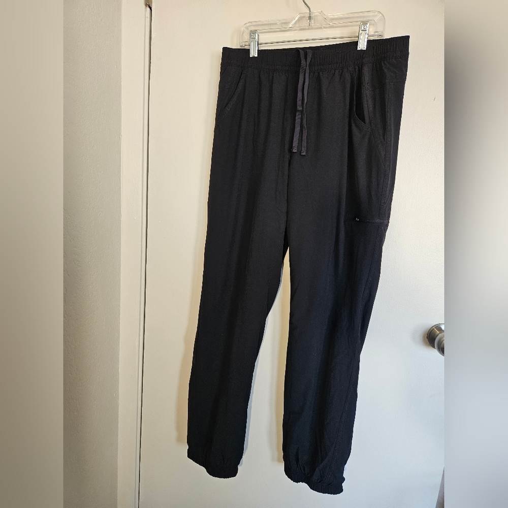 Eddie Bauer Black Drawstring Lined Jogger Pants Sz 6